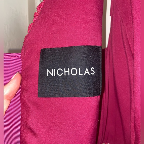 Nicholas Pink Azalia Lace Midi Dress | Size 0 - Picture 5 of 8